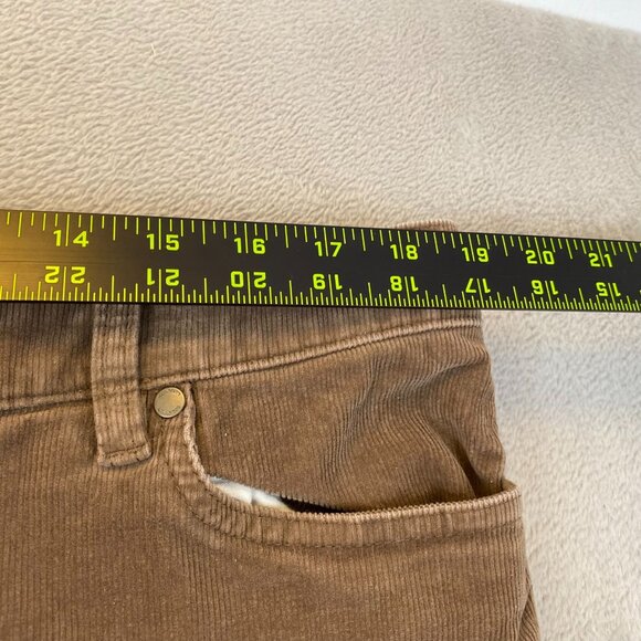 Lands' End Women's Corduroy Pants US 18 Mid Rise Straight Petite Brown - Picture 5 of 16
